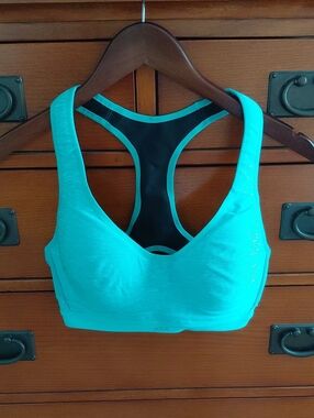 VSX Turquoise & Black Racerback Sports Bra